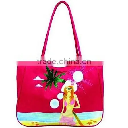 2015 Best Sell Customized Striped Beach Bag photo-2