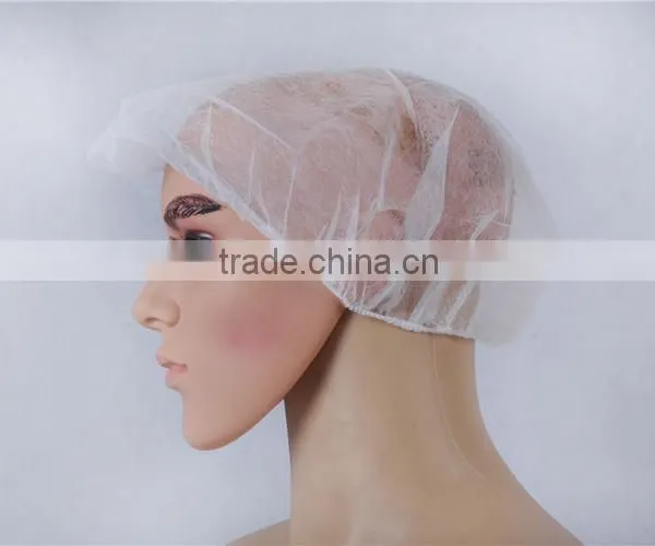 colorful customizable disposable medical orange bouffant cap