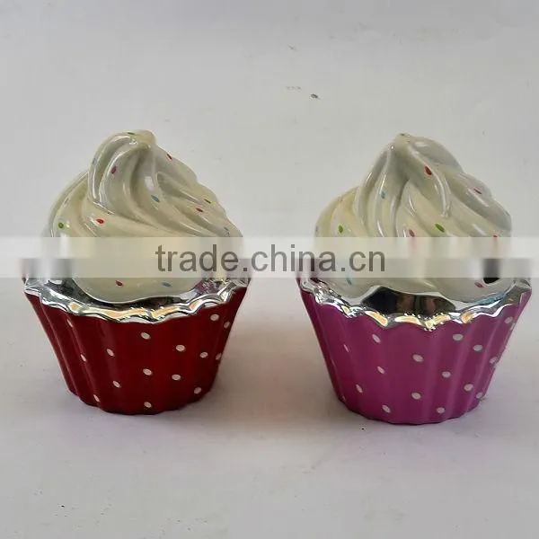 Cheap Pink Cake Shaped Ceramic Money Bank photo-2