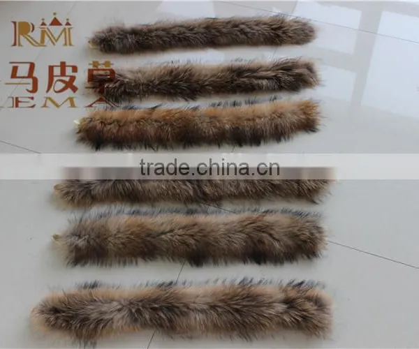 Wholesale High Quality Raccoon Fur Trimmings Fur Strips photo-2