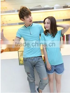 Cotton Material Short Sleeve Couple Polo Shirt Custom Polo t Shirt in Bulk Wholesale photo-3