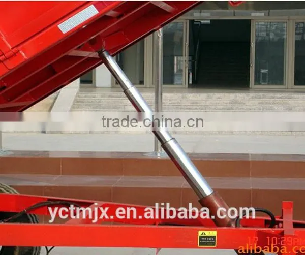 3T Single Axle Trailer Hot Sale Dump Trailer With Crane photo-3