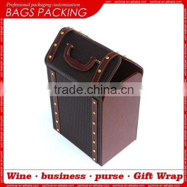Handmade Classic Red Wine Box Wine Gift Boxes photo-2