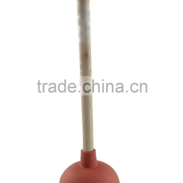 Toilet Plunger With Wood Handle