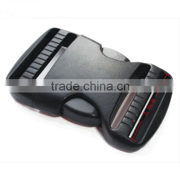 Black Plastic Regulating Buckle High Cost Performance Plastic Buckle for Bags&Belt in Different Sizes photo-2