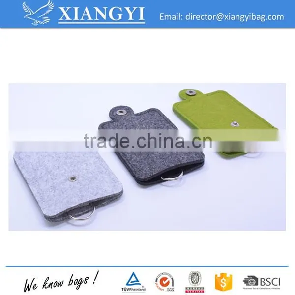 Cheap Promotion Fancy Smart Colorful Felt Key Case Bag Key Chain Mini Bag Key Holder Supplier's Choice photo-4