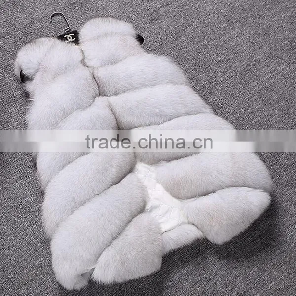 Unique Design Fashion Knitted Short Fox Fur Vest With Price photo-4