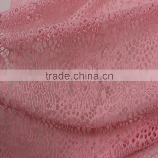 China Textile Manufactures Supply Fashional Jacquard Nylon Stretch Lace Fabric photo-6