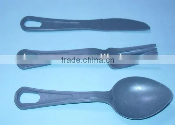 100% Natural Eco-friendly Cutlery Set(fork,knife, Spoon) photo-3
