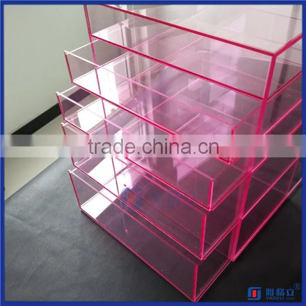 Factory Wholesale Popular Acrylic Clear Makeup Organizer w/ DIVIDERS photo-2