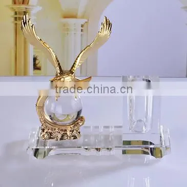 Perfect Suit Crystal Pen Container Office Decoration Crystal Product photo-2