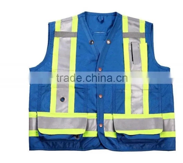 Polyester Reflective Safety Waistcoat Cheap Traffic Vest photo-3