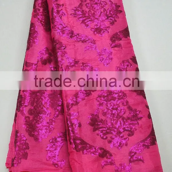 Charming Sequins Korea Lace Fabric Wedding Dress Fabric Lady Close for Party photo-6