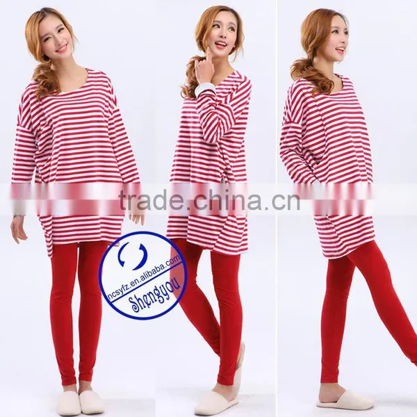 100 Cotton Yarn Dyed Breastfeeding Maternity Top With Pocket photo-5