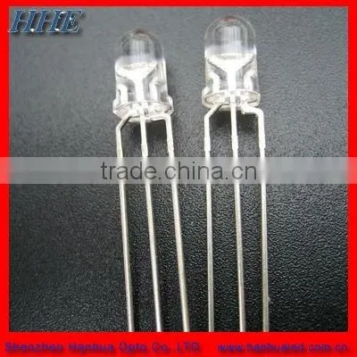 5mm Round Without Flange bi Color Dip Led (4.8*4.7) Water Clear