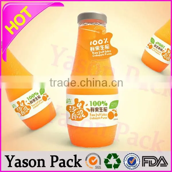 Yason Seamed Shrink Sleeves Shrinkable Plastic Labels Pvc Film Shrink Wrap Film for Food