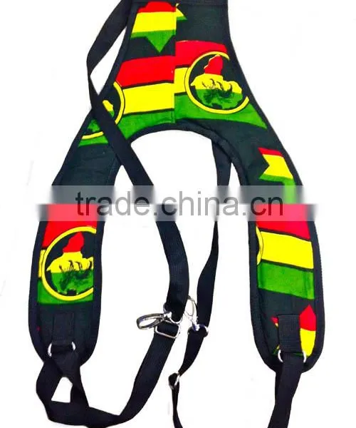 Djembe Drum Strap African Rasta Printed