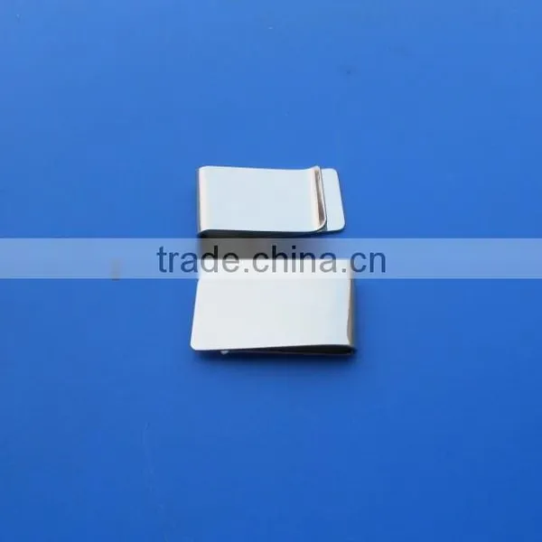 Silver Brass Blank Holder Money Clips