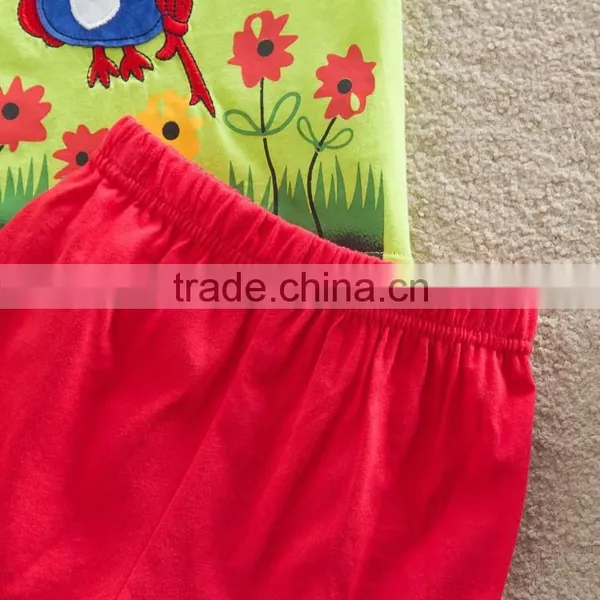 (TK1080) Green 2-6Y Neat Boy Summer Sets Wholesale Casual Sweat Suits for Little Boys photo-5