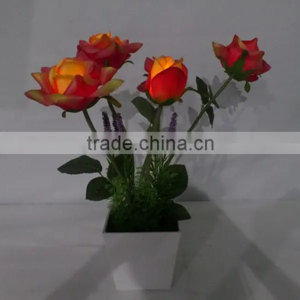 Factory Direct Sale Artificial Wedding Decoration Chinese Rose Flower for Table Certerpieces