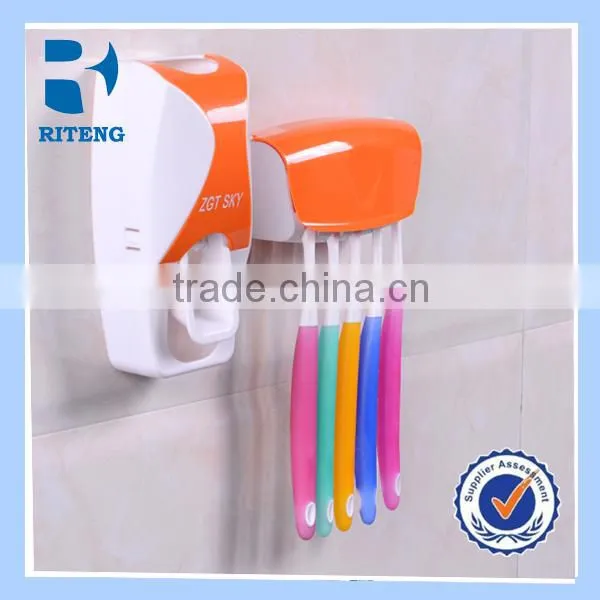 Cute Merit Student Style Automatic Toothpaste Squeezing Device With Toothbrush Holder photo-2