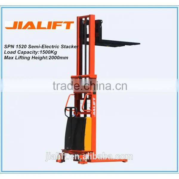 Jialift 1500Kg Semi-Electric Stacker SPN1520