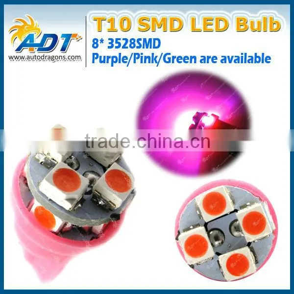 High Quality T10 194 168 501 Led Lights 8smd 3528 LED Car Light Bulb photo-2