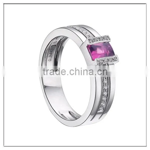 Custom Design Crystal Wedding Rings