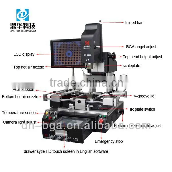 Dinghua DH-G200 Optical Alignment Bga Rework Station for Mobile Phone, Laptop Bga Chip Repair Quality Choice photo-4