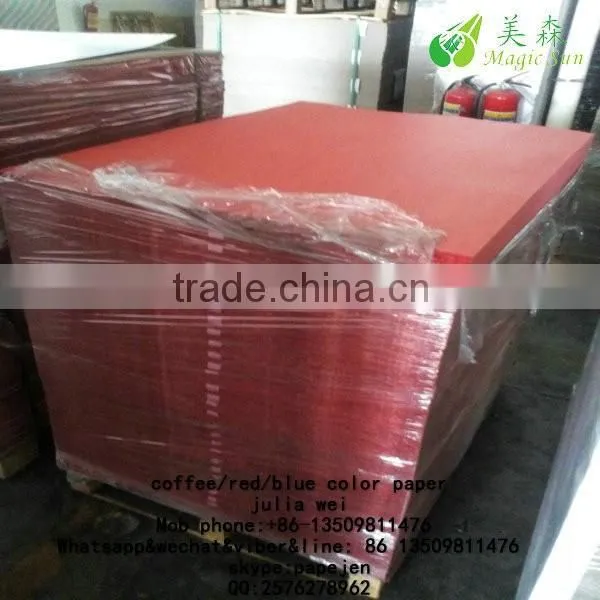 100% Wood Pulp Red Paper Card photo-4