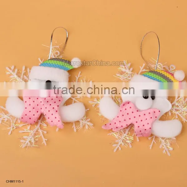 Mixed Color Christmas Santa Claus and Deer Non-woven Christmas Pull Flags Tree Holiday Party Hanging Decorations Ornament photo-6