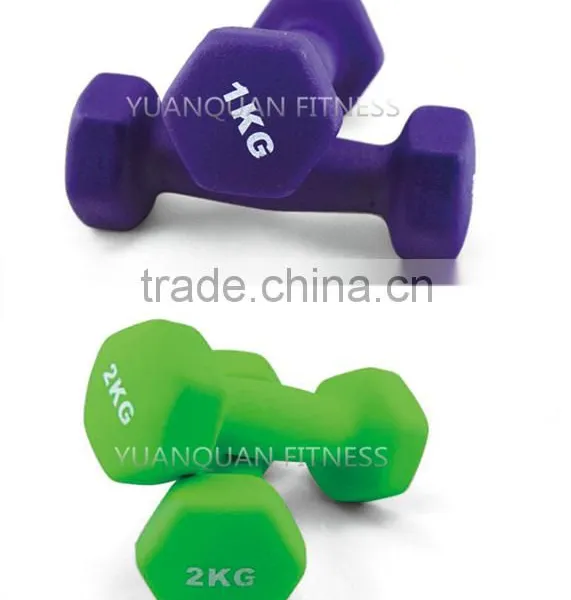 Body Building Home Gym Equipment Heavy Duty Custom Hex Neoprene Dumbbell Set photo-3