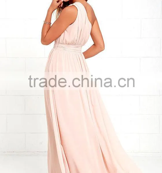 2016 Womens One Shoulder Evening Dress Long Maxi Dress for Women Dress Manufacturers photo-3