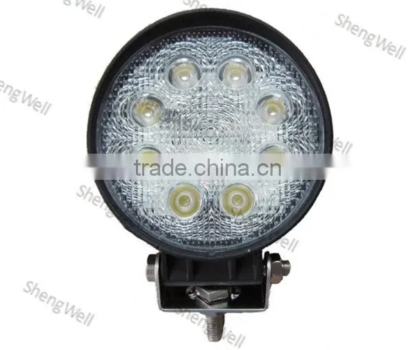 4" 24W 9--32V Round LED Work Light IP67 Led Work Light Flood/Spot Beam Led Work Light 24w Led Work Light