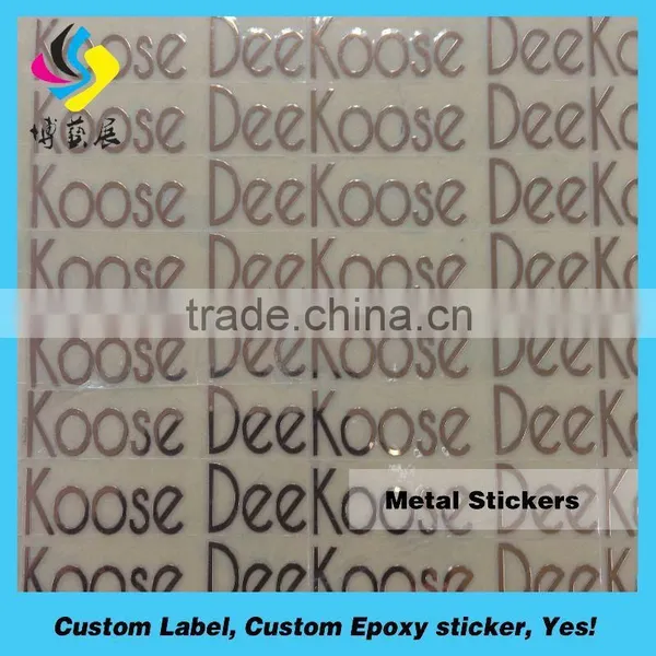 Self Adhesive 3D Metal Separating Nameplate,name Tag Metal Logo Plate photo-6