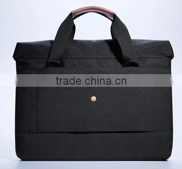 China Factory Customize 15.6" Black Laptop Shoulder Bag Business Messenger Handbag Briefcase For Dell photo-4