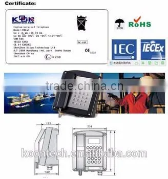 Heavy Duty Industrial Emergency Phone With SOS Vandal Resistant Telephone KNEX1 photo-5