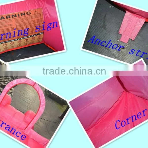 Residential 420D Nylon Pink Indoor Mini Bouncy Castle Folding Baby Bouncer Inflatable Toys for Kids photo-5