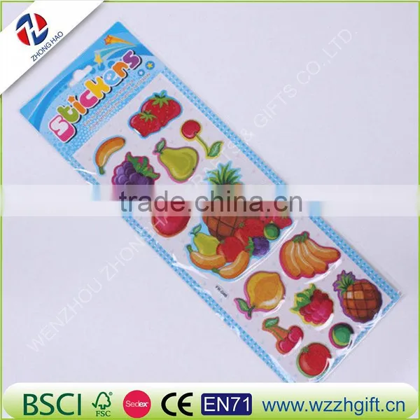 Bubble Stickers Foam Cartoon Kids Cute Stickers Puffy Stickers Children DIY Toys Girls Boys Birthday Gift photo-2