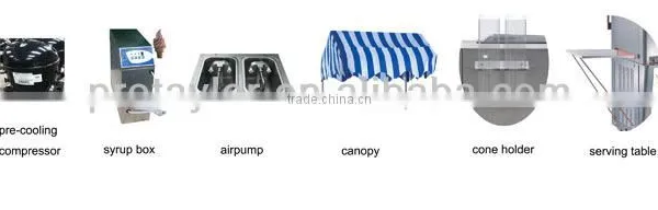 3+2 Mixed Flavour Floor Model Soft Ice Cream Machine photo-3