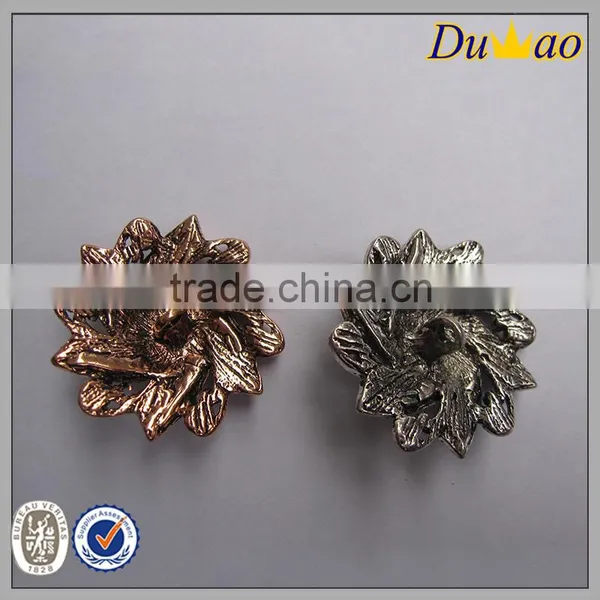 Flower Rhinestone Casting Delicate Button photo-4