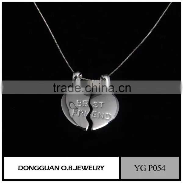 China Wholesale New Design Broken Heart Pendants for Party Jewelry On Wholesale photo-3
