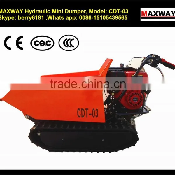 500 Kg Cheap Mini Dumper for Palm , CE / ISO / SGS , Model: CDT03 photo-5