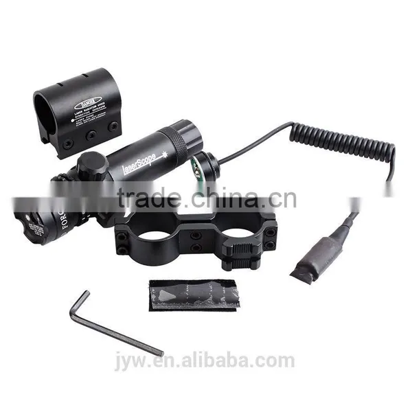 BIJIA 2 Mounts Switch Tactical Power 532nm Green Dot Adjustable Laser Sight Scope w/ photo-4