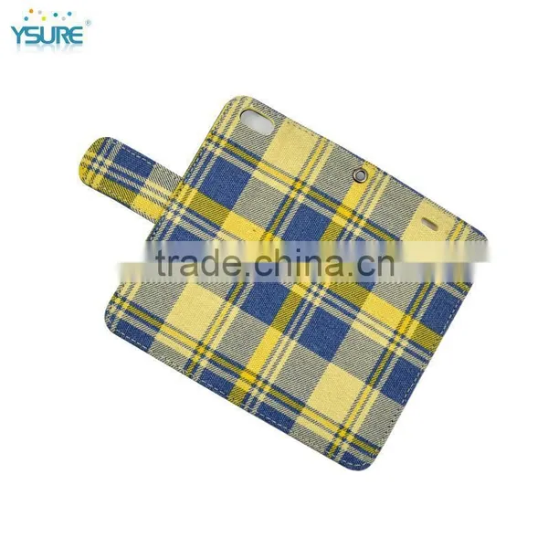 2015 New Trendy Lovely Stripe Pattern Denim Leather Case For Google Nexus 5 With Card Slots and PVC ID Slot photo-3