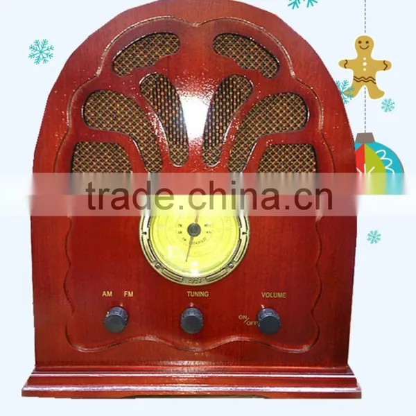 Antique Wooden Speaker Radio fm Christmas Gifts photo-2