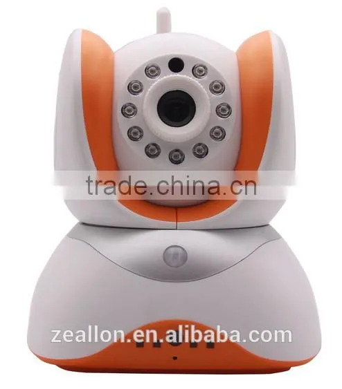 Wireless IP Camera Network Security Wifi ip Camera, Plug/Play, Pan/Tilt With Two-Way Audio and Night Vision