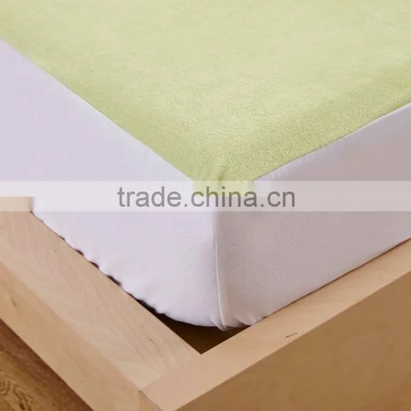 Green Cotton Terry Cal King Queen or Full Mattress Protector photo-3