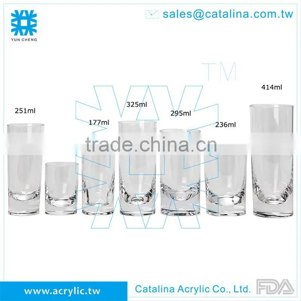 Acrylic 251ML Water Glass photo-2