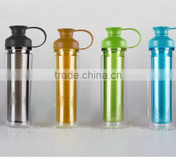 2014 Fashion Design 600ml PC Tritan Tritan Sports Bottle